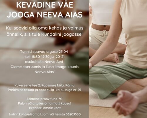 Alustame joogaga Neeva Aias