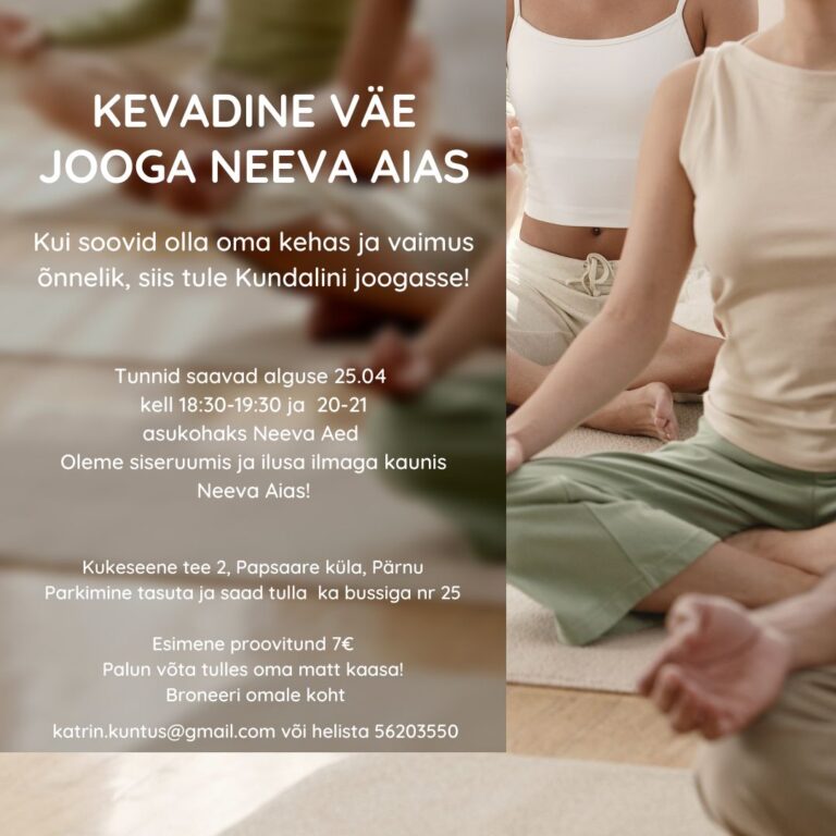 Alustame joogaga Neeva Aias